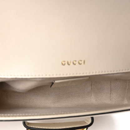 Gucci Azalea Calfskin Web Mini Horsebit 1955 Shoulder Bag Mystic White 5 of 10