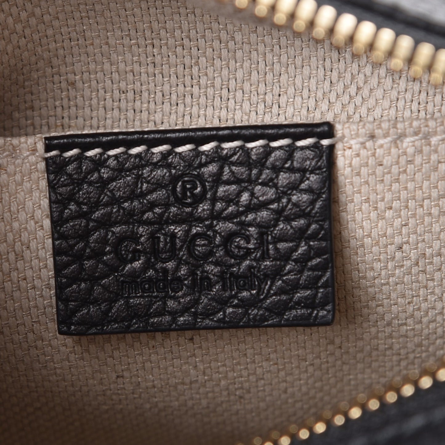Pebbled Calfskin Small Soho Disco Bag Black