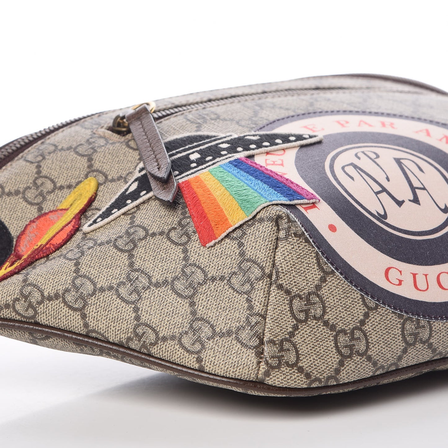 GG Supreme Monogram Courrier Belt Bag Beige New Acero