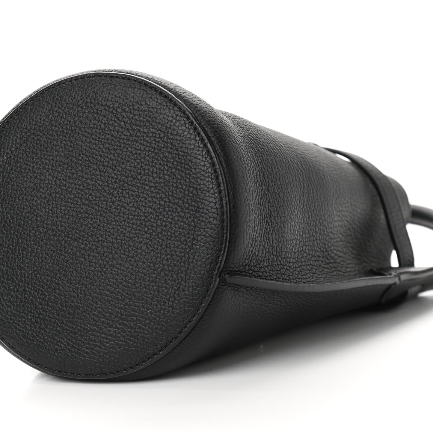 Supple Grained Calfskin Nano Big Bag Bucket Black