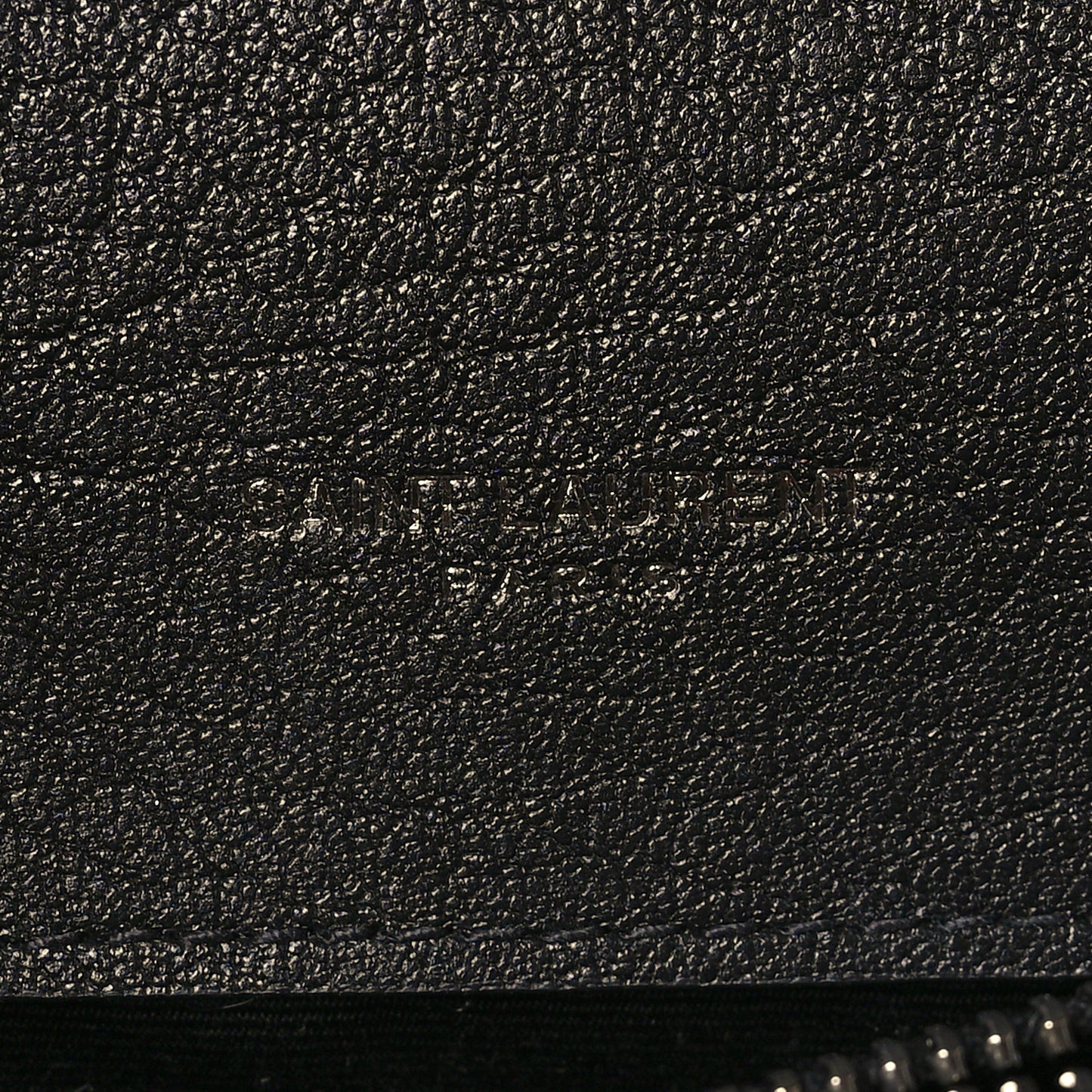 Sheepskin Matelasse Chevron Monogram Medium College Bag Black