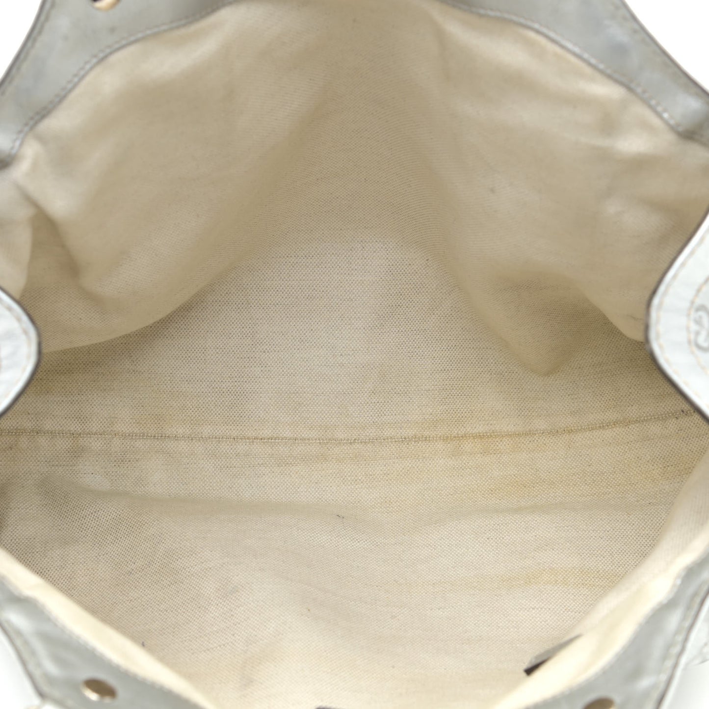 Guccissima Medium Sukey Tote Silver