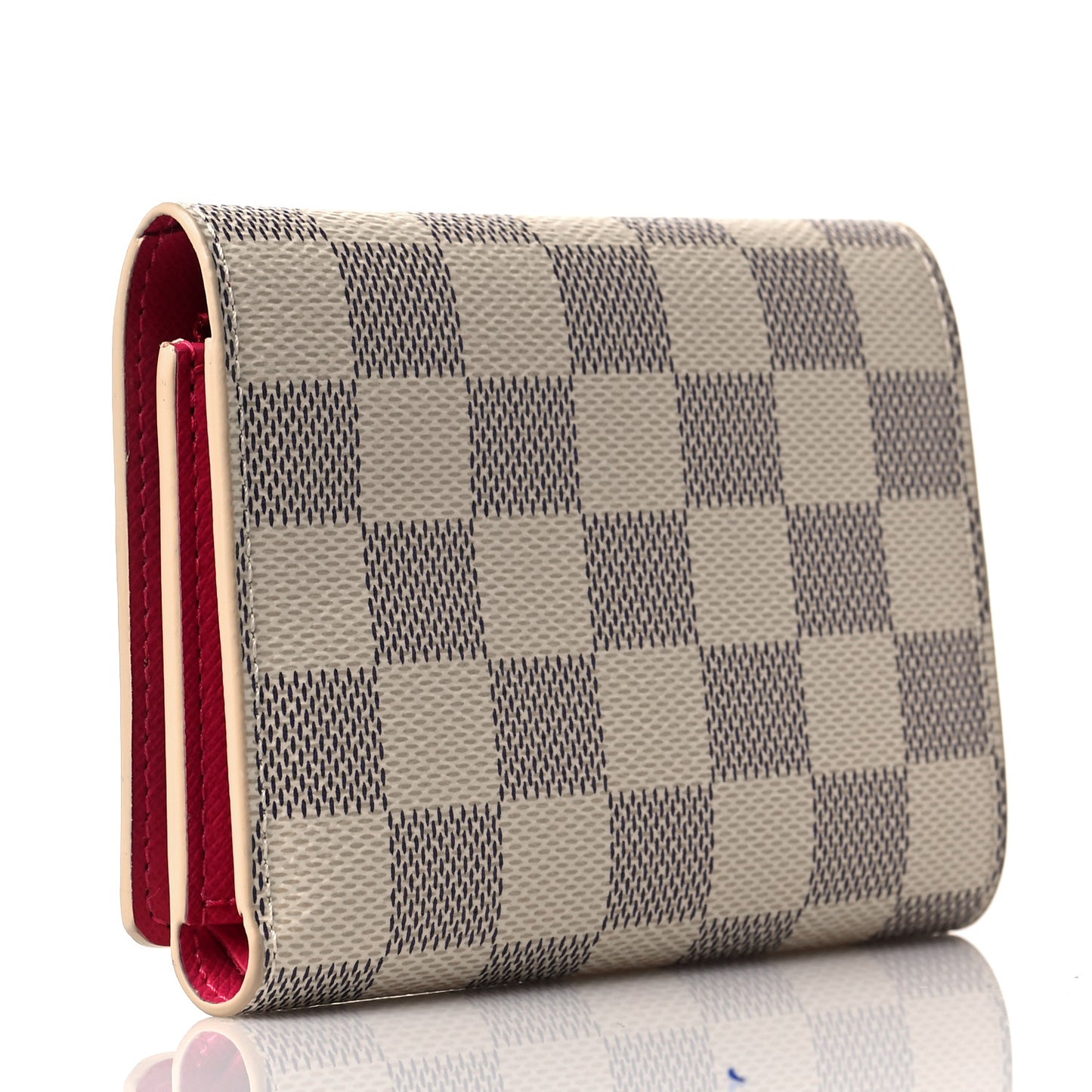 Damier Azur 2021 Christmas Animation Hollywood Victorine Wallet Fuchsia