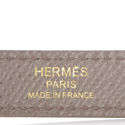 Hermes Epsom Horseshoe Kelly Sellier 28 Rouge Casaque Etain 24 of 36