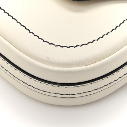 Christian Dior Calfskin Mini D Fence Saddle Bag White 12 of 16