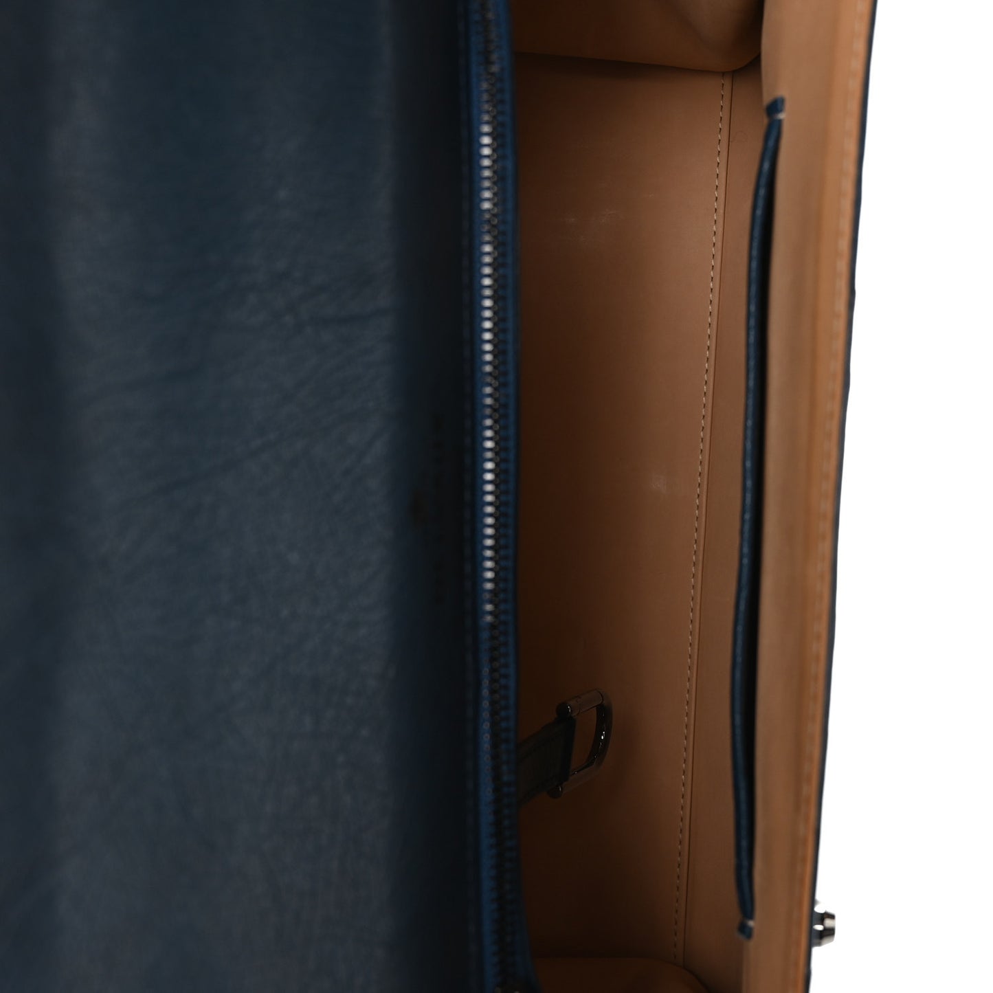 Ostrich GM Tempete Satchel Bleu De Presse