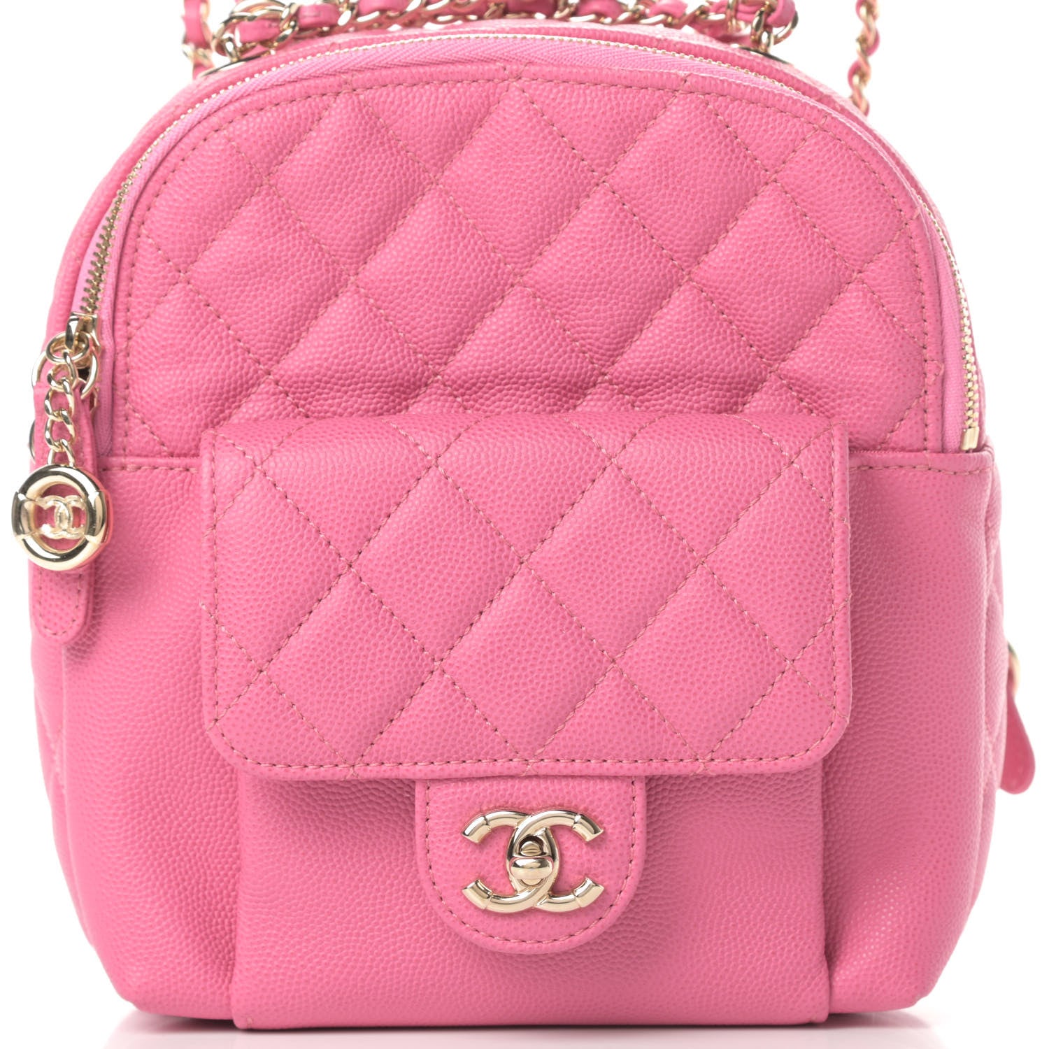 Chanel Caviar Quilted Small CC Day Backpack Pink 8 of 11