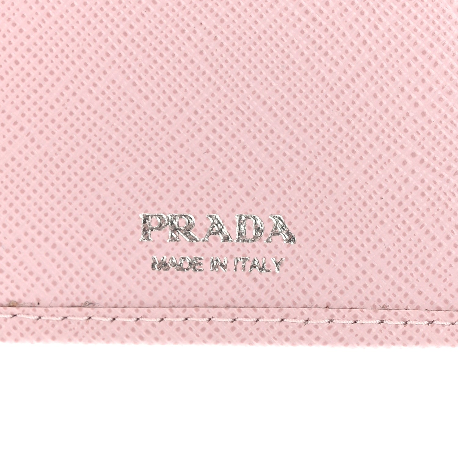 Prada Saffiano Triangle Continental Zip Wallet Alabastro 6 of 7