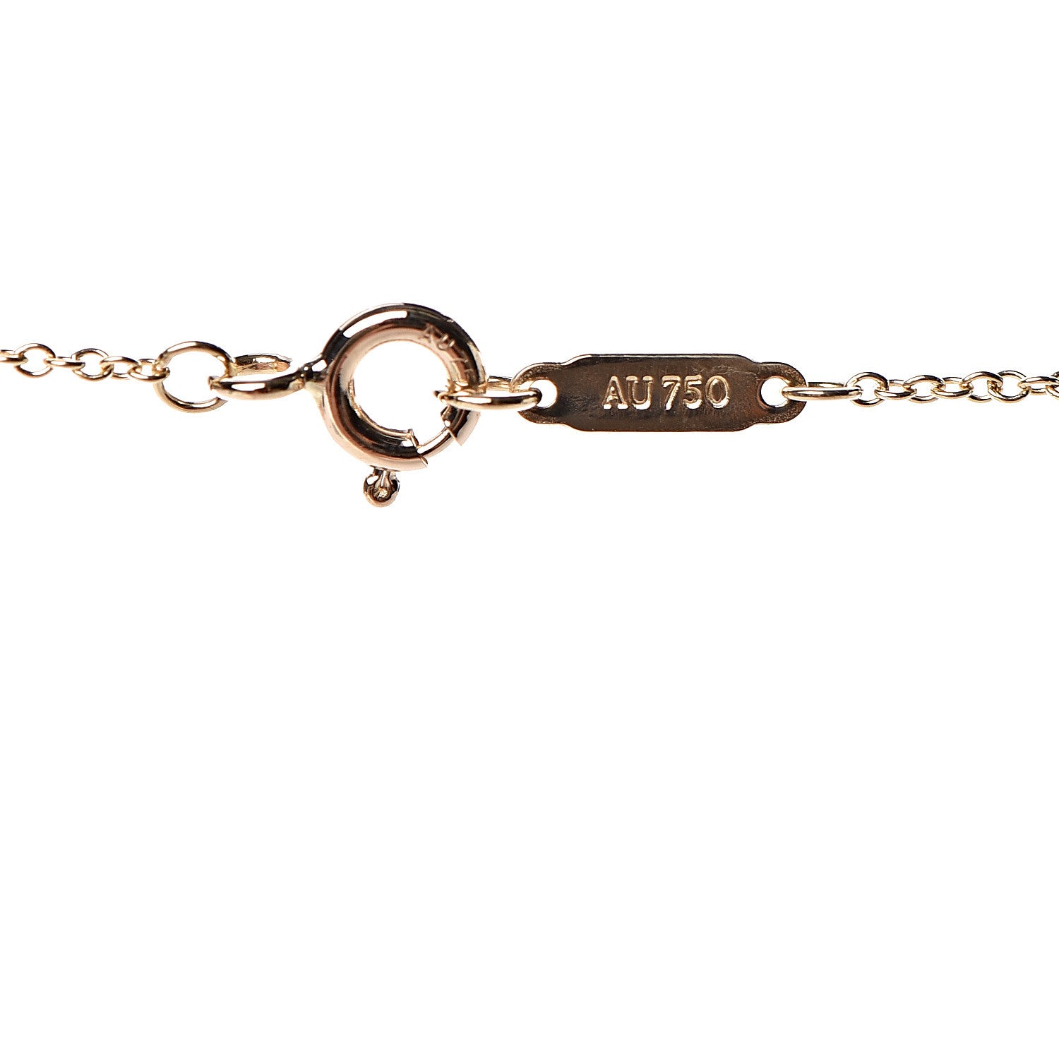 Tiffany 18K Yellow Gold Charms Price Tag Pendant Necklace 5 of 5