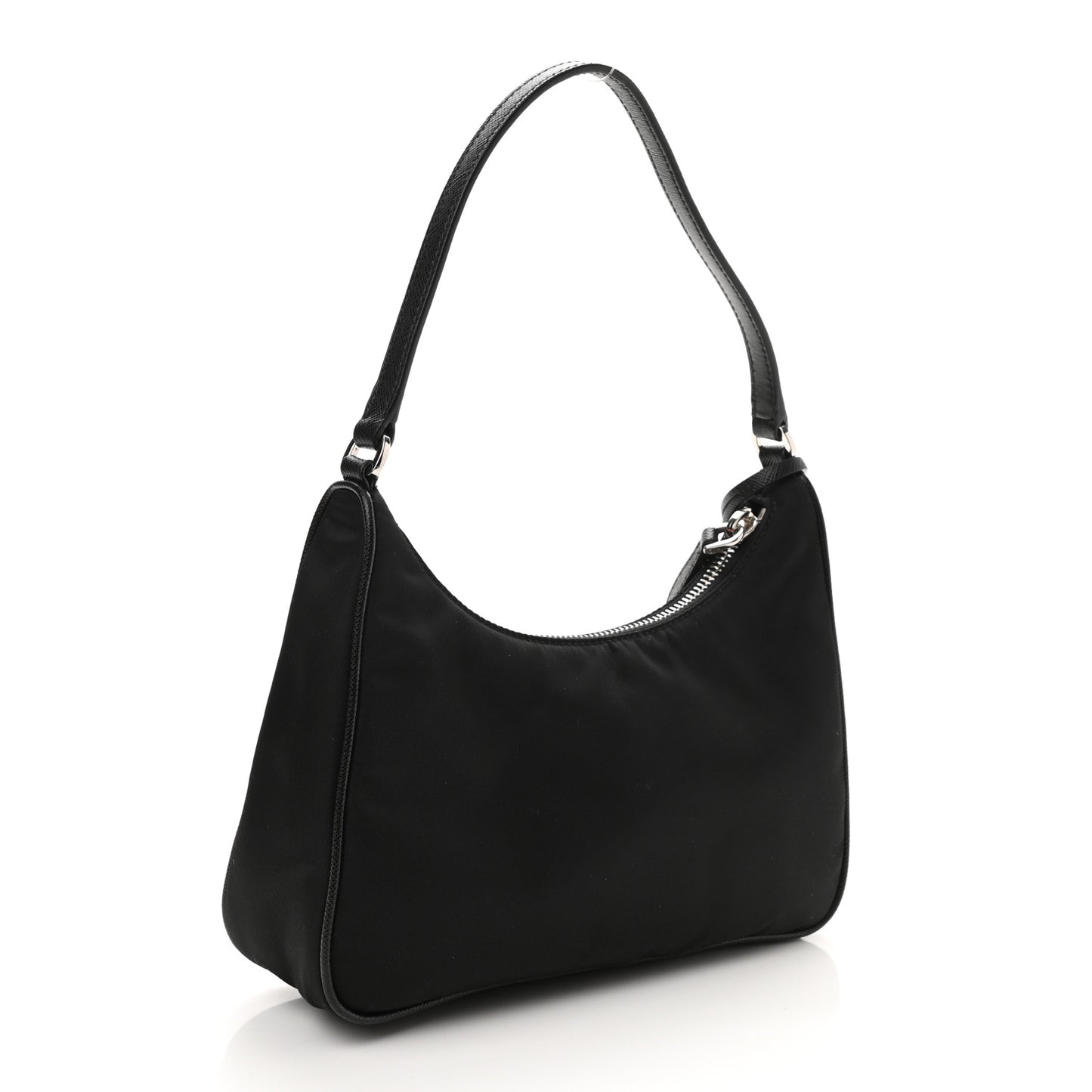 Tessuto Nylon Saffiano Mini Re-Edition 2005 Bag Black