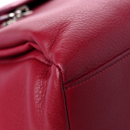 Givenchy Waxy Grained Calfskin Medium Pandora Pure Flap Bag Red 14 of 16