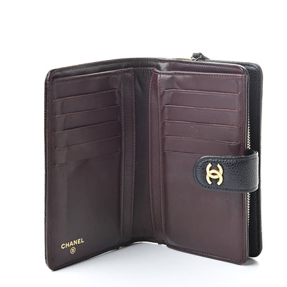 Chanel Caviar Quilted Zipped Pocket Wallet Black 5 of 12