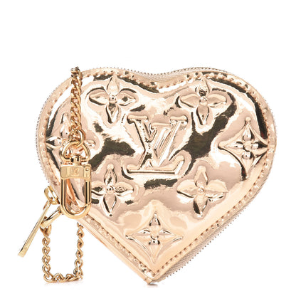 Louis Vuitton Monogram Miroir Heart Coin Purse Gold 1 of 8