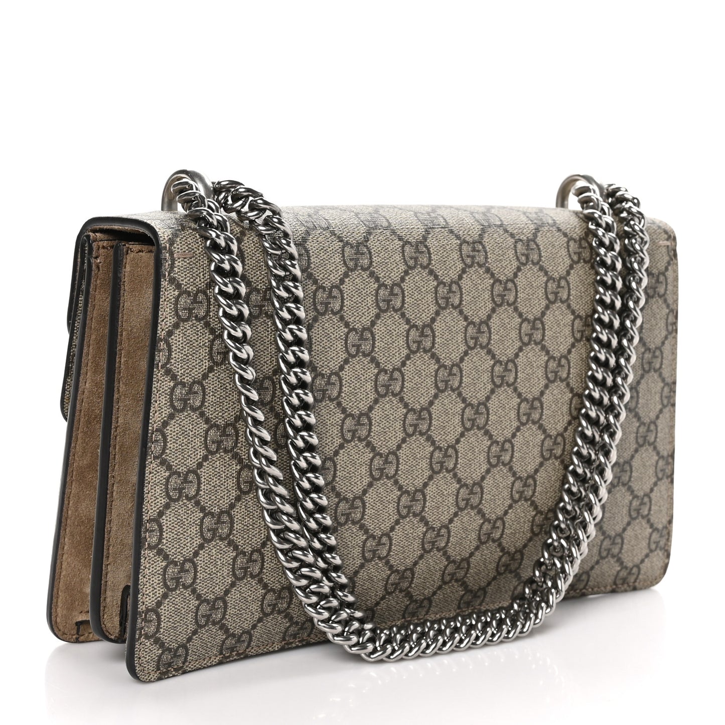 GG Supreme Monogram Small Dionysus Shoulder Bag Taupe