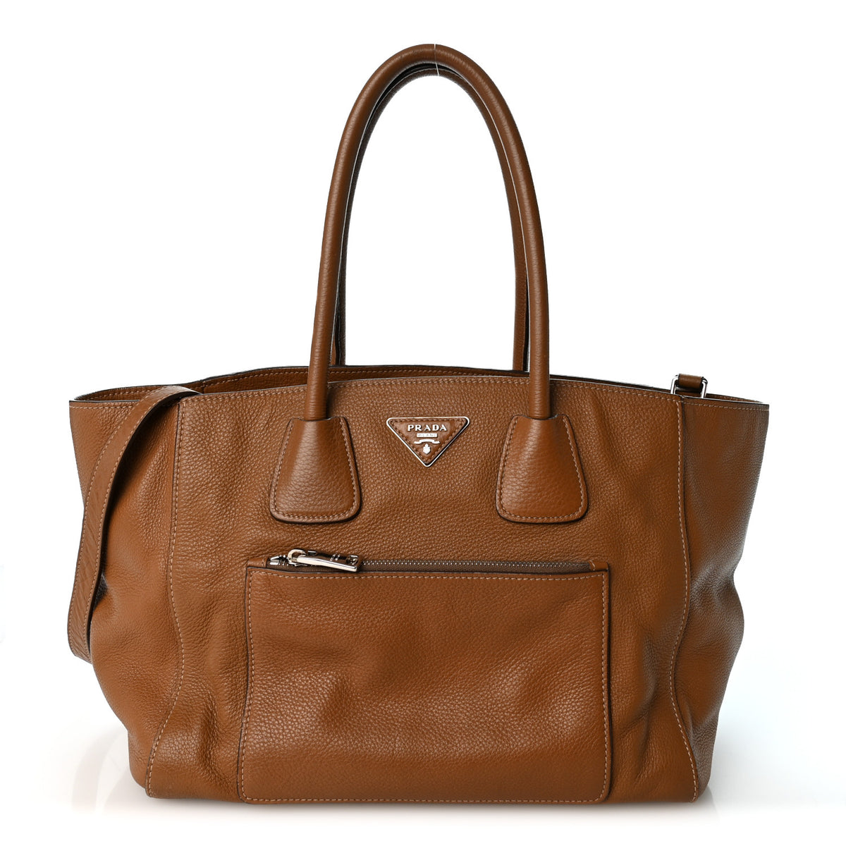 Vitello Daino Shopping Tote Cannella