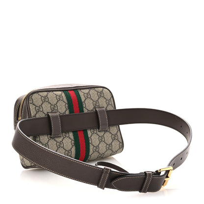 Gucci GG Supreme Monogram Web Small Ophidia Belt Bag 75 30 Dark Brown 3 of 12