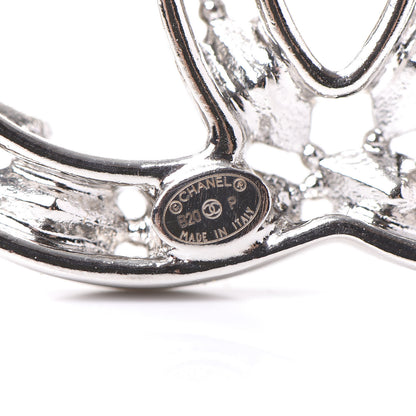 Chanel Crystal Starfall CC Brooch Silver 4 of 5