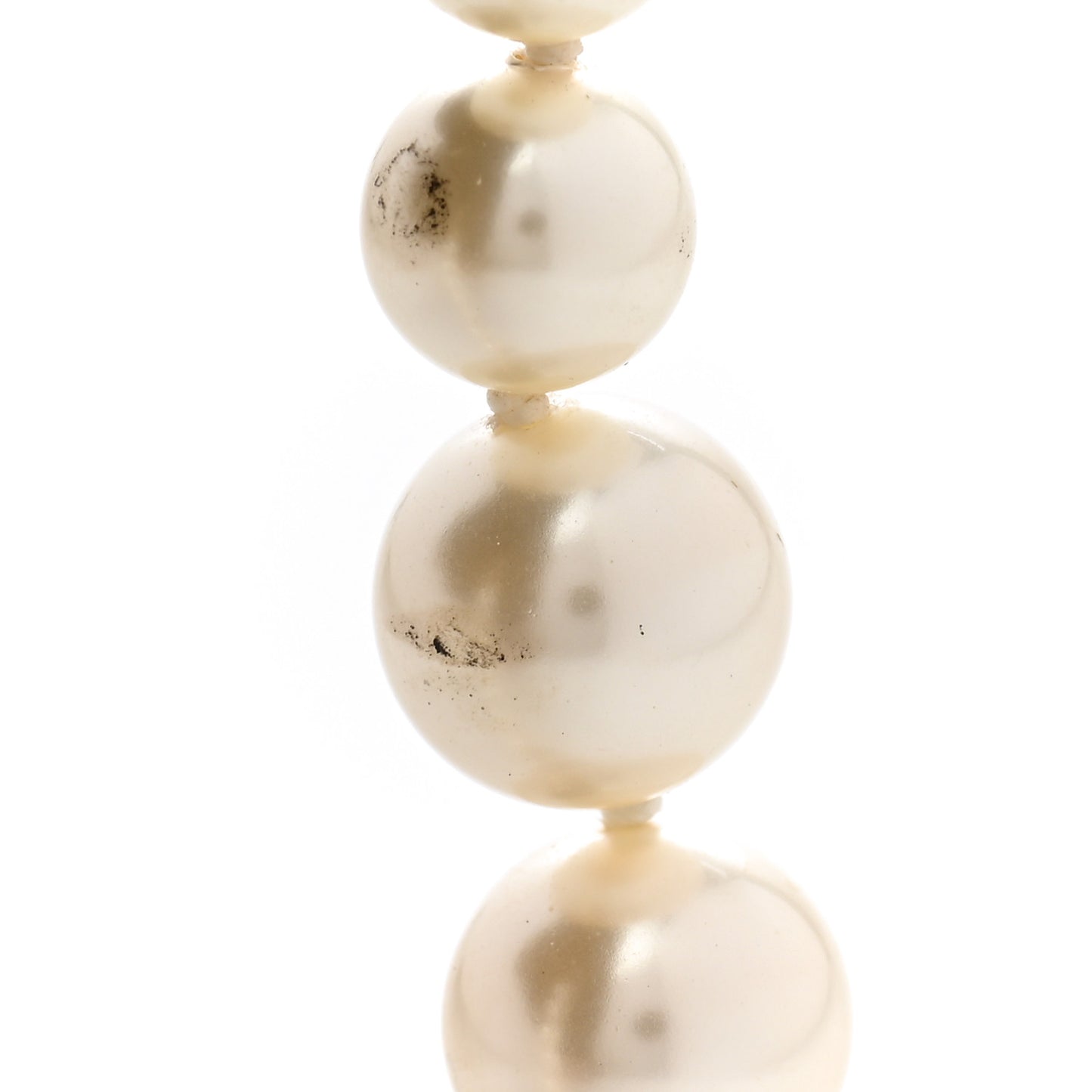 Graduated Pearl Crystal CC Bracelet Gold