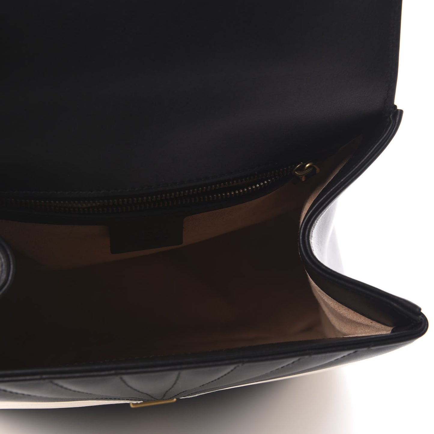 Calfskin Bamboo Trapuntata Queen Margaret Backpack Mystic White Black