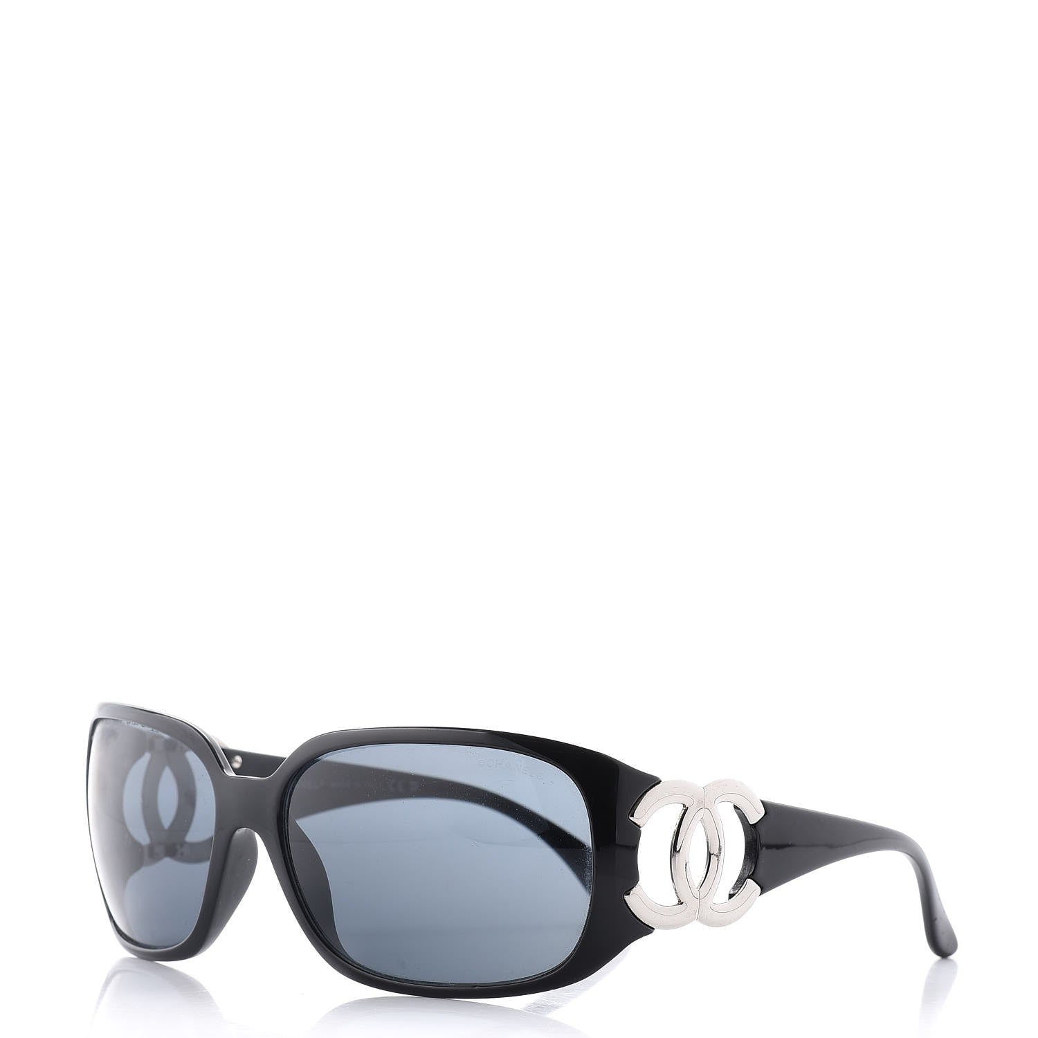 Chanel CC Sunglasses 6014 Black 1 of 8