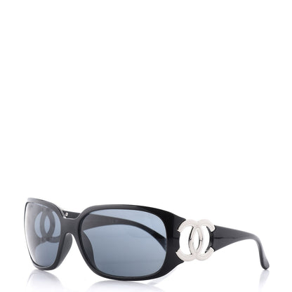 Chanel CC Sunglasses 6014 Black 1 of 8