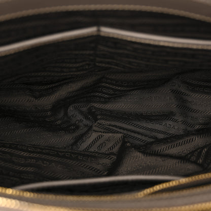 Prada Saffiano Large Galleria Double Zip Tote  Argilla 5 of 15