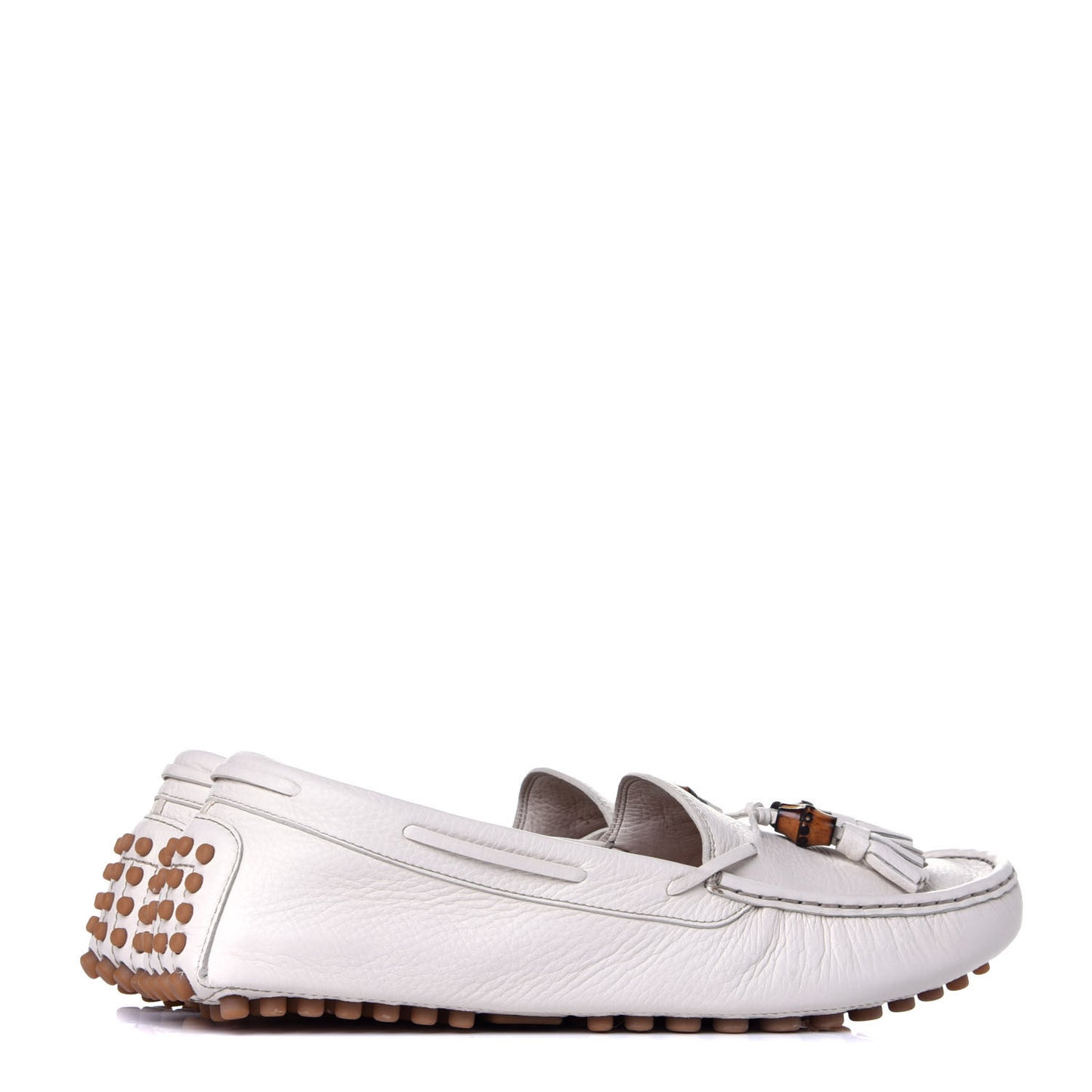 Calfskin Womens Loafers 41 White