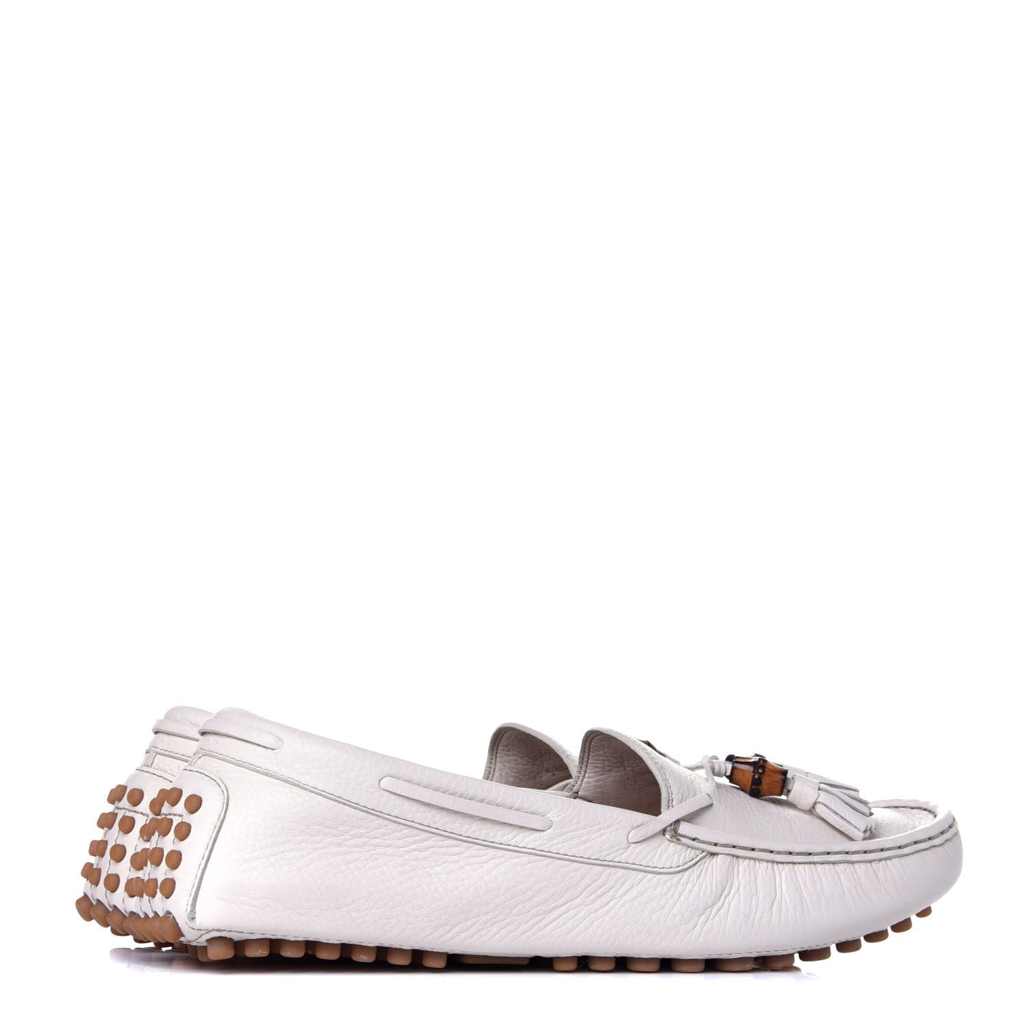 Gucci Calfskin Womens Loafers 41 White 4 of 10