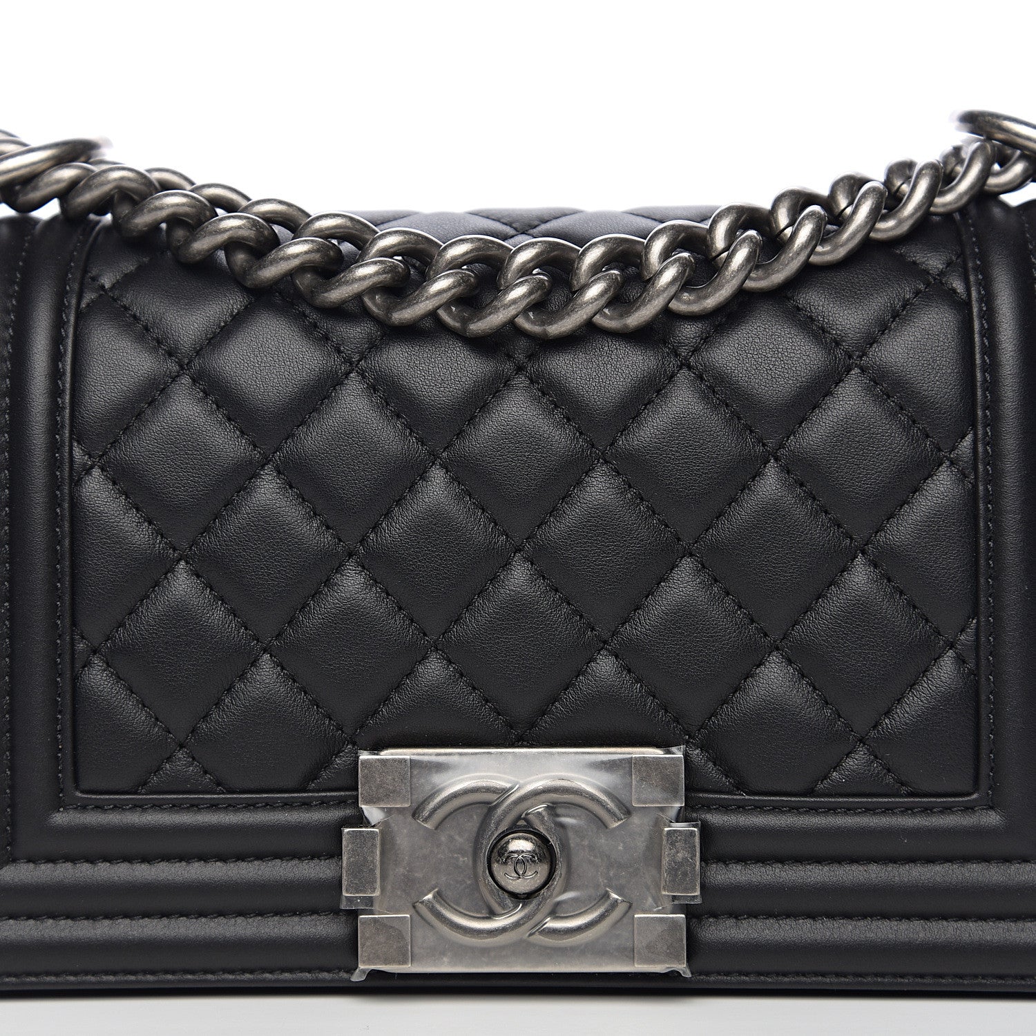 Chanel Calfskin Quilted Small Boy Flap Black 7 of 9
