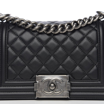 Chanel Calfskin Quilted Small Boy Flap Black 7 of 9
