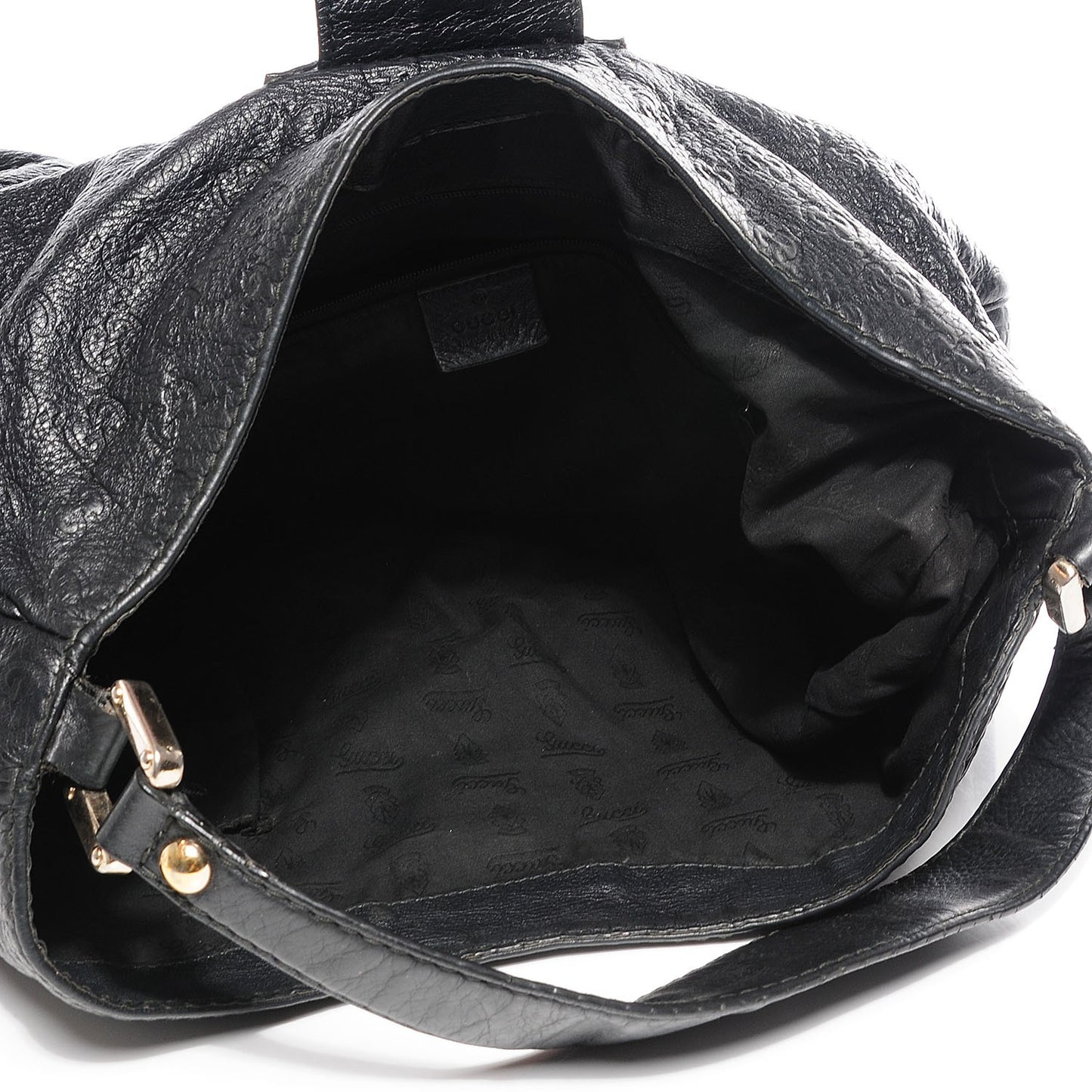 Guccissima New Ladies Web Large Hobo Black