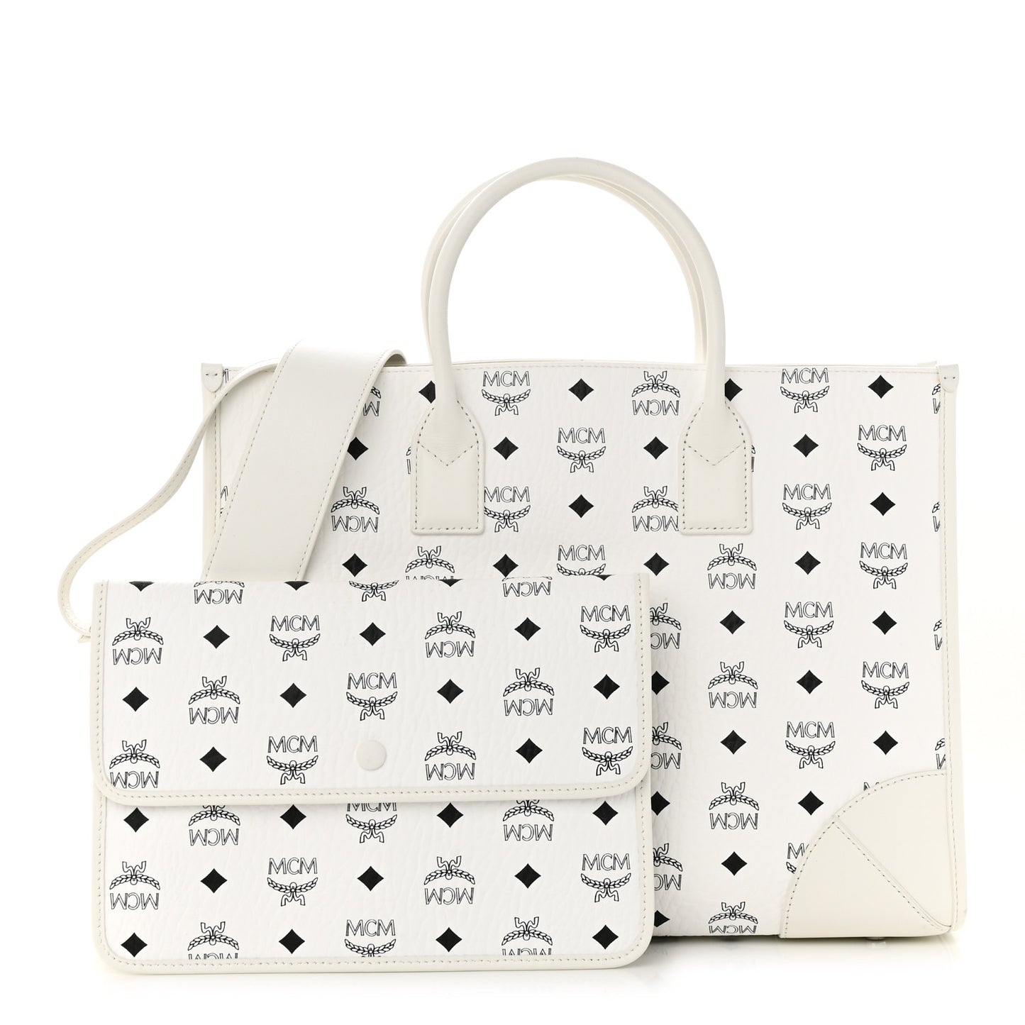 Visetos Large Munchen Tote White