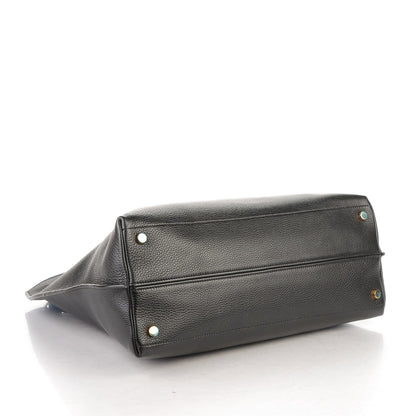 Tom Ford Grained Calfskin Alix Padlock Zip Tote Black 4 of 7