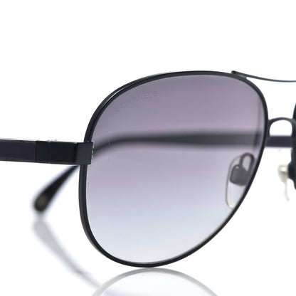 Chanel Aviator Sunglasses 4179 Black 9 of 10