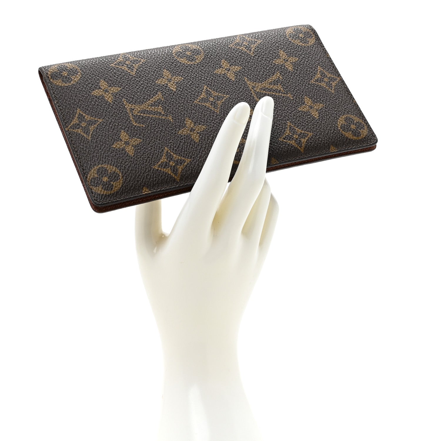 Louis Vuitton Monogram Porte Valeurs Checkbook Wallet 2 of 10