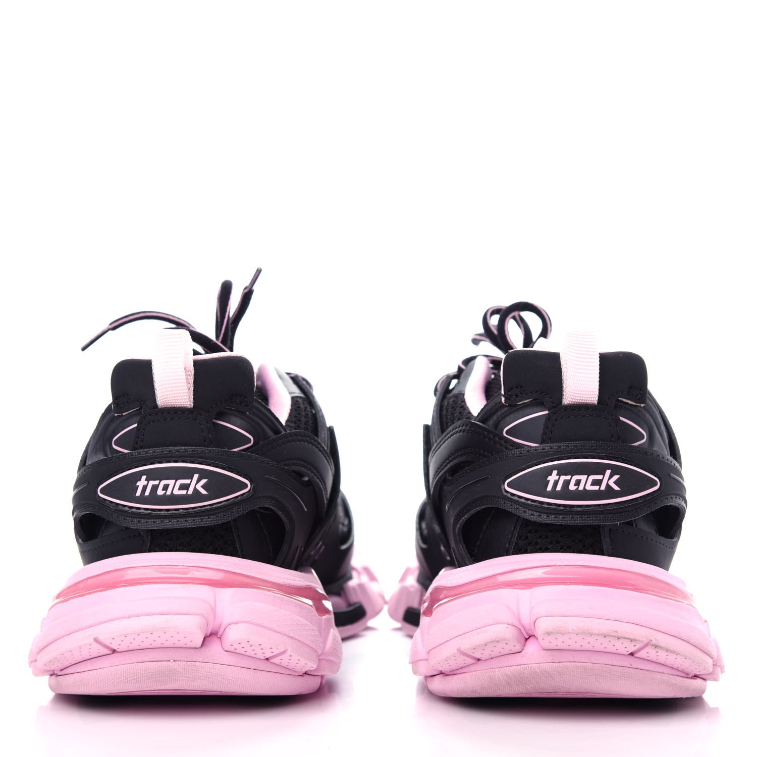 Balenciaga Mesh Nylon Bi-Color Womens Track Sneakers 38 Black Pink 7 of 10