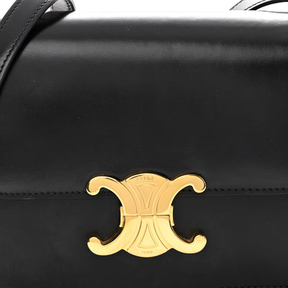 Celine Shiny Calfskin Small Triomphe Black 8 of 10