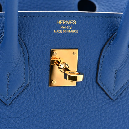 Hermes Togo Birkin 25 Bleu France 6 of 11