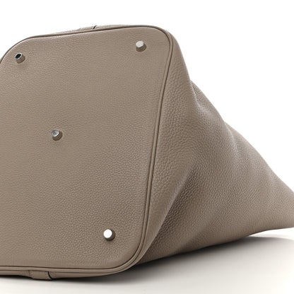 Hermes Taurillon Clemence Picotin Lock TGM Gris Tourterelle 10 of 12