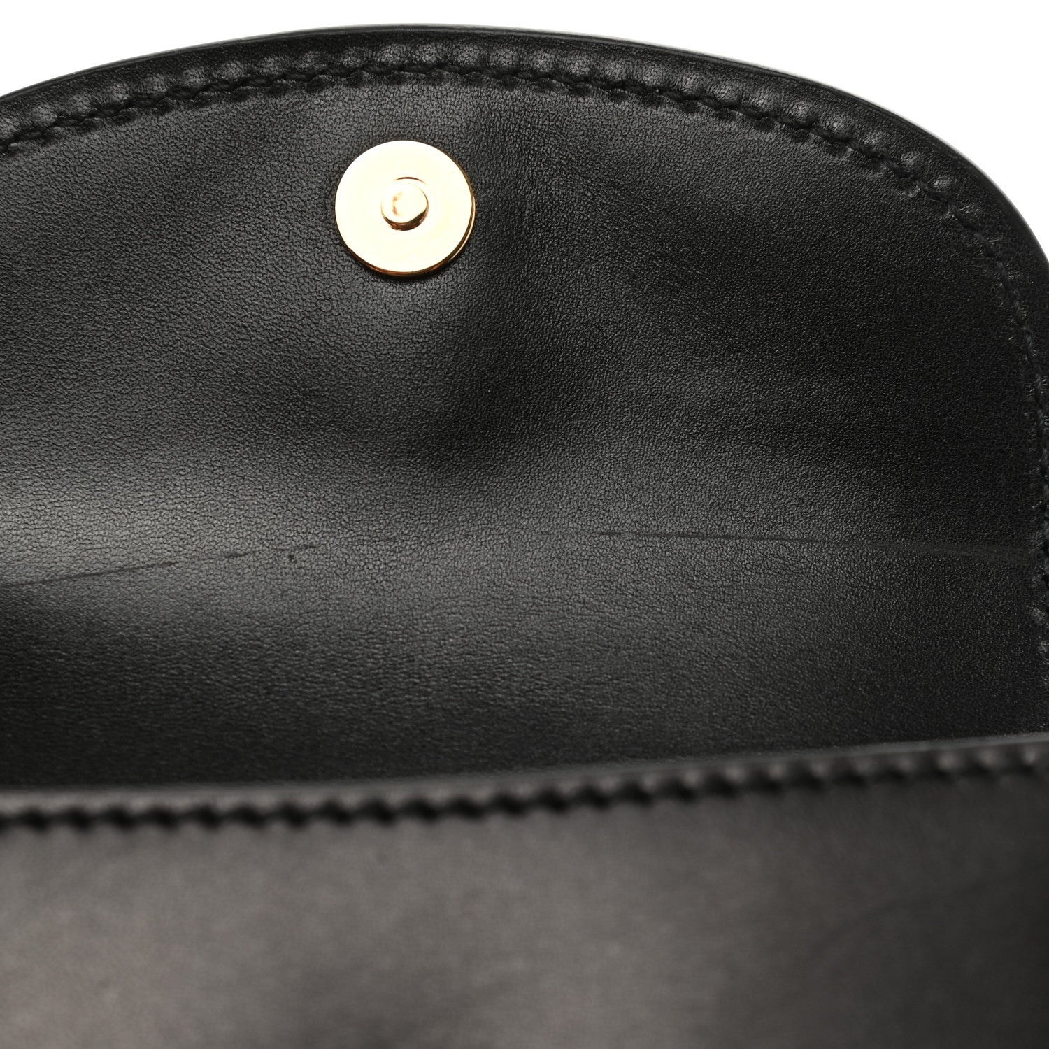 Saint Laurent Smooth Calfskin Mini Classic Monogram Kaia Belt Black 8 of 12