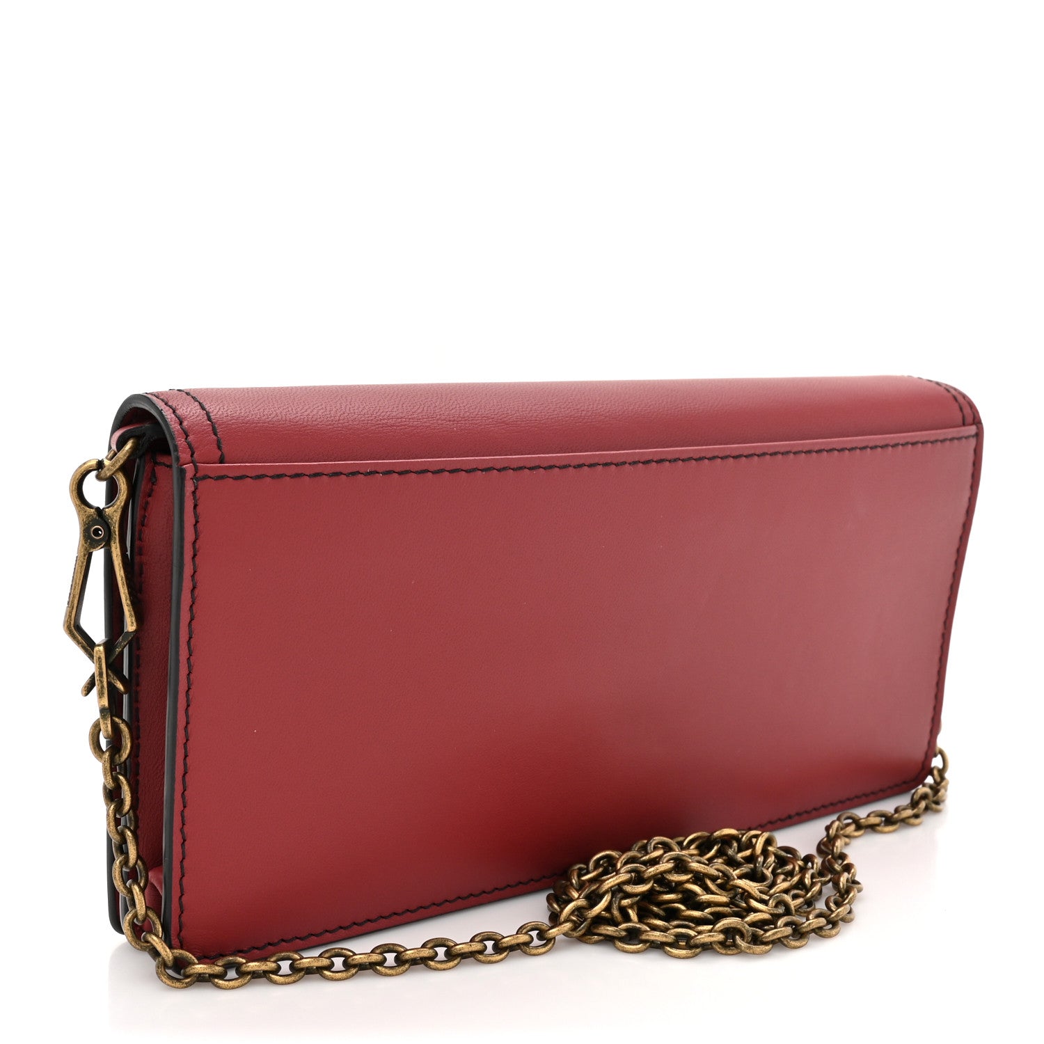 Bottega Veneta Nappa Intrecciato Ellittica Chain Wallet Baccara Rose 3 of 11