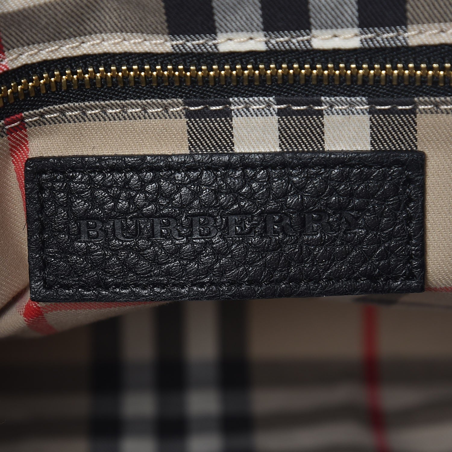 Burberry London Grainy Calfskin Medium Baynard Tote Black 6 of 7