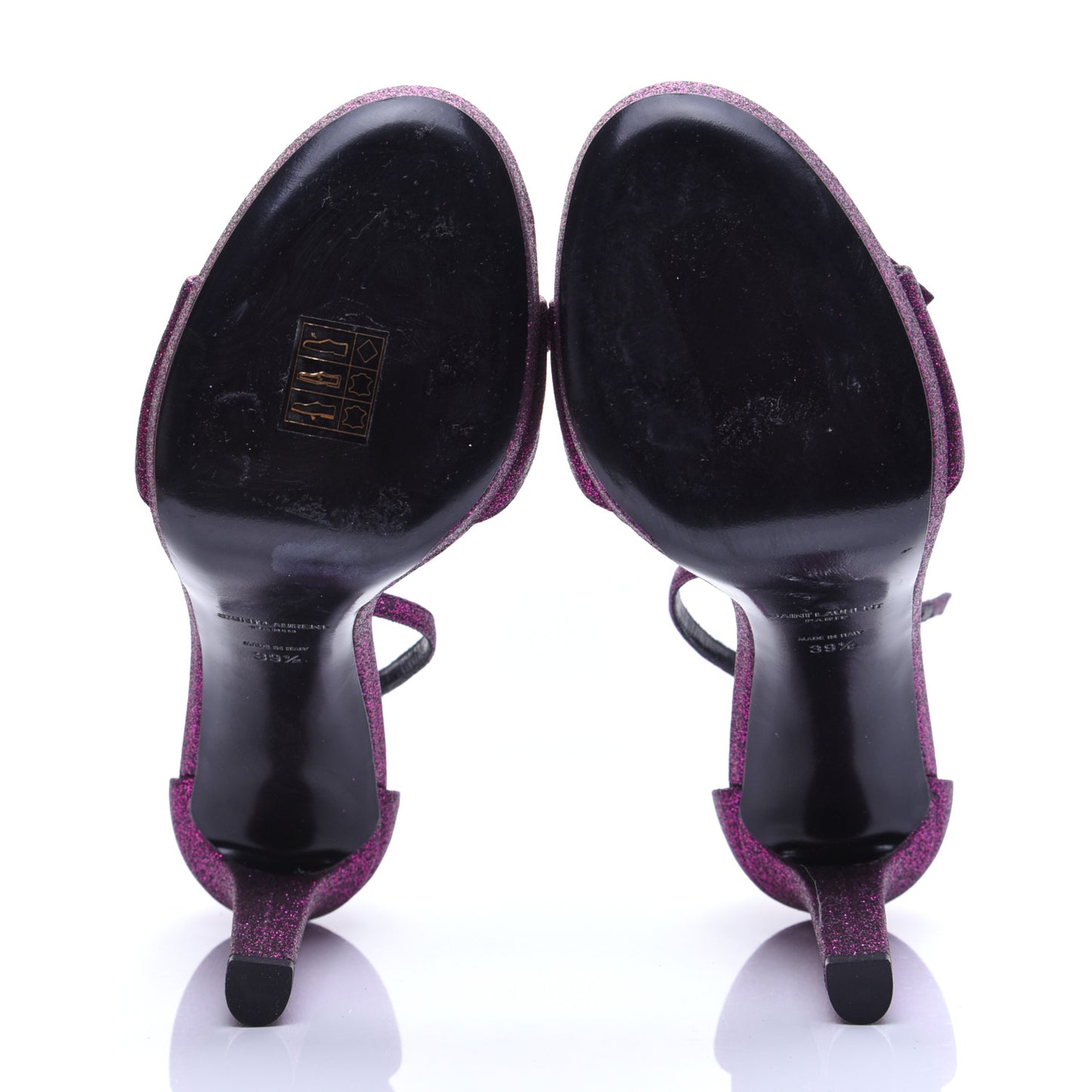 Glitter Hall Platform Sandals 39.5 Purple