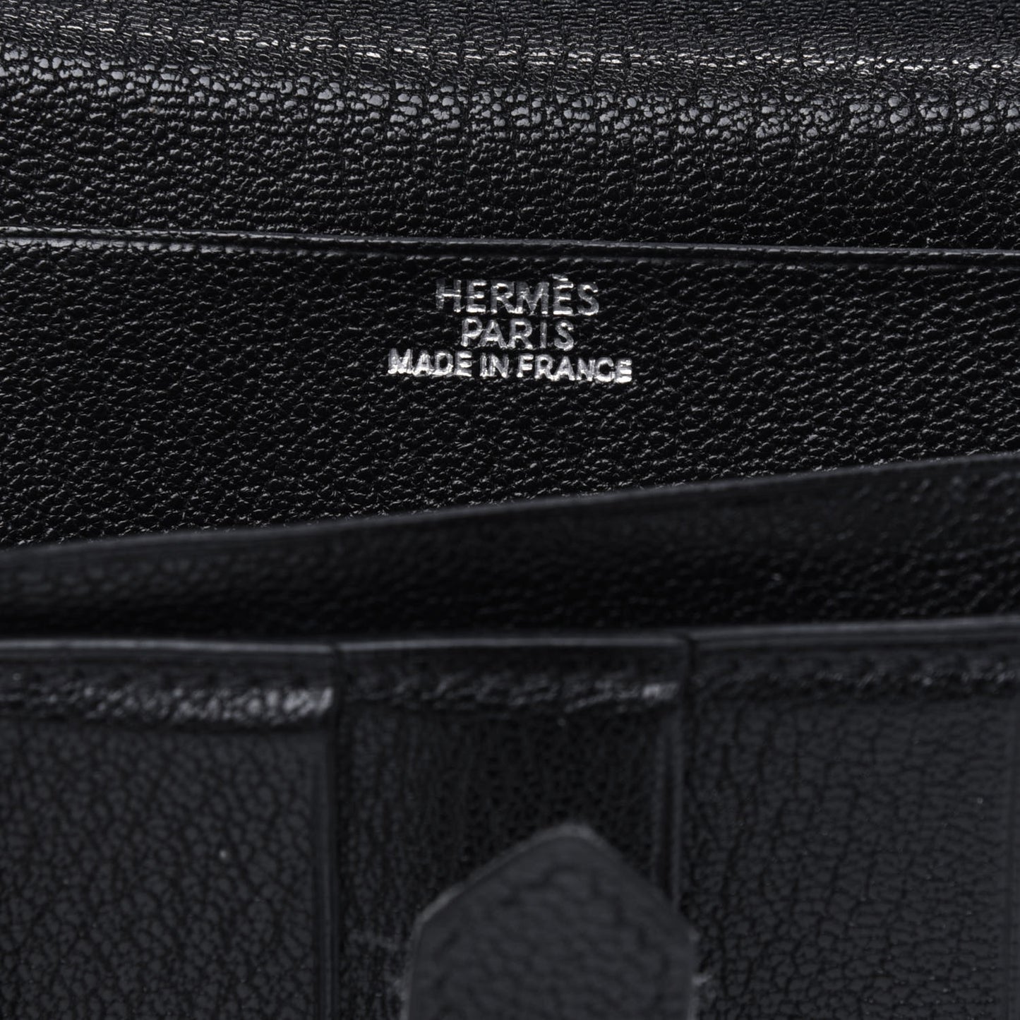 Chevre Mysore Bearn Gusset Wallet Black