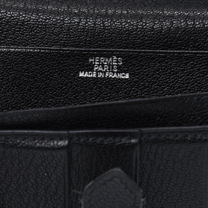 Hermes Chevre Mysore Bearn Gusset Wallet Black 6 of 19