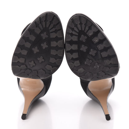 Valentino Garavani Calfskin Knit Techno Couture Booties 38 Black 7 of 7