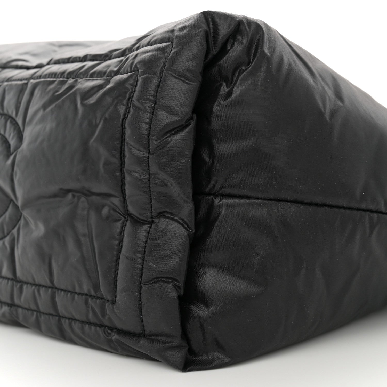 Chanel Nylon Quilted Small Coco Cocoon Reversible Tote Black 10 of 10