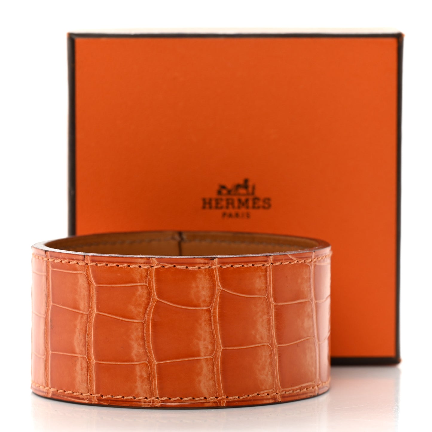 Alligator Wide Jack Bracelet M Orange