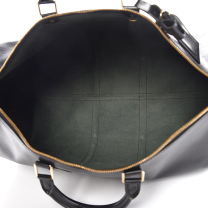 Louis Vuitton Epi Keepall 55 Black 5 of 10