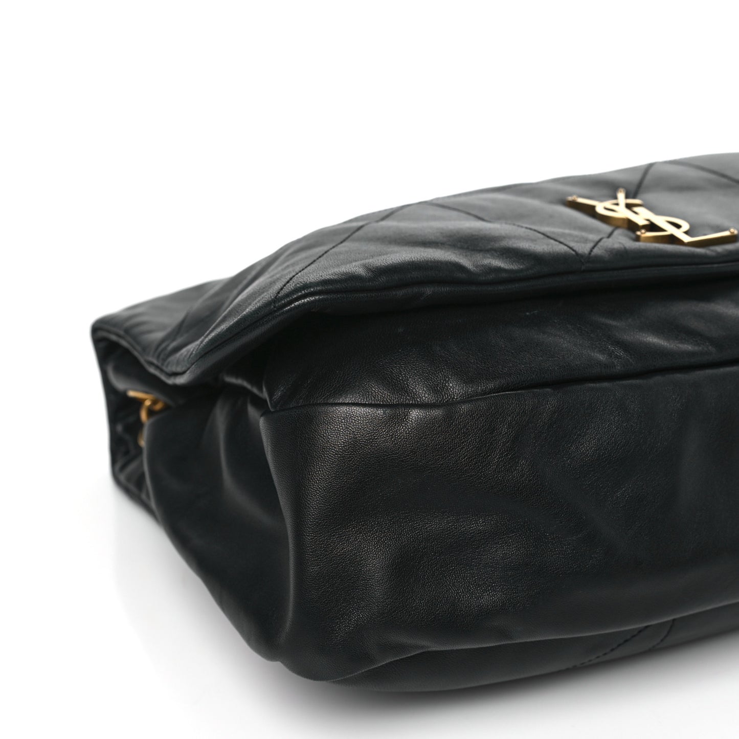 Lambskin Matelasse Monogram Large Jamie 4.3 Black